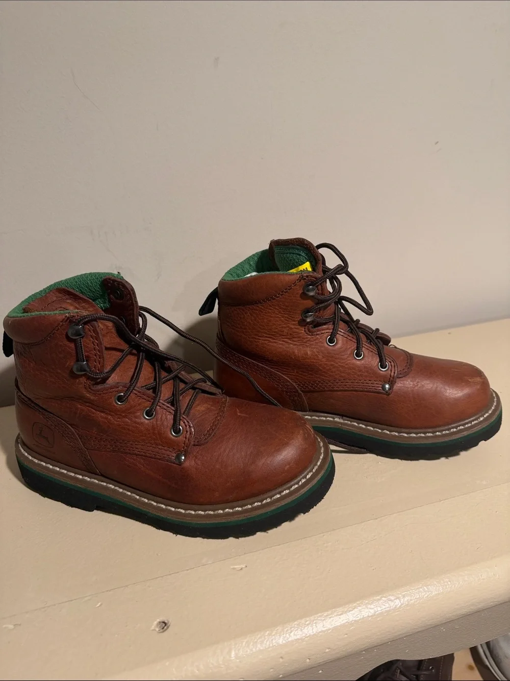 John Deere durable leather